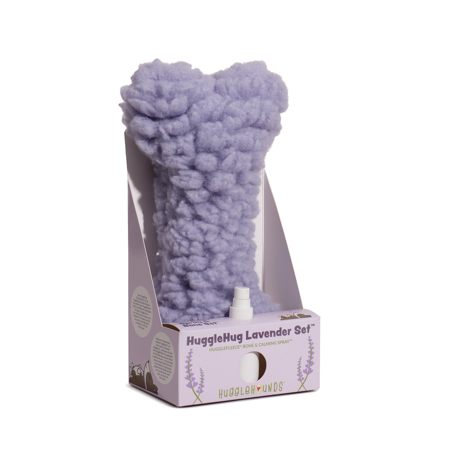 Lavender Bone & 2oz Calming Spray Dog Toy Set
